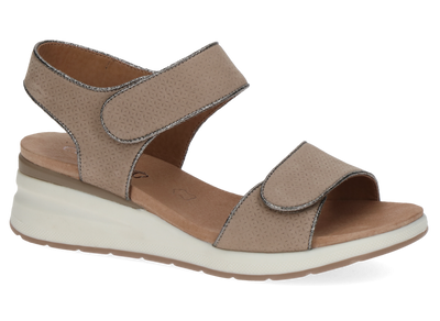 Caprice Ladies Low Wedge Velcro Sandal 28307 334