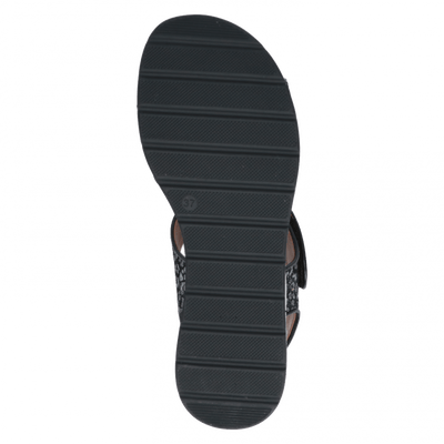 Caprice Ladies Low Wedge Velcro Sandal 28307 052