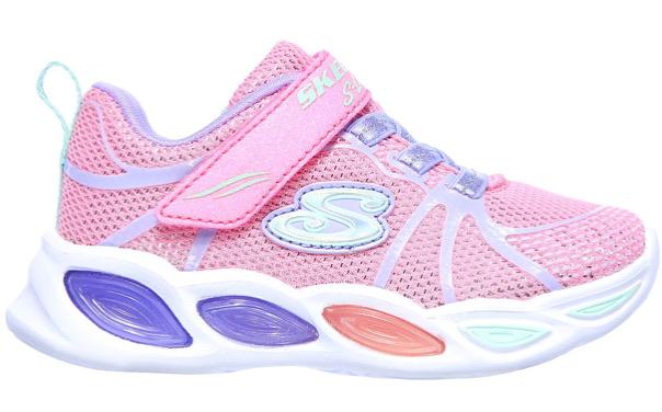 Skechers Girls Shimmer Beams Sporty Glow Trainer 302042N - Finn Footwear