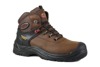 RGP Laced Steel Men’s Toe Brown Workboot PF806 - Finn Footwear