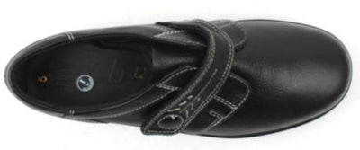 Easy B Healey Ladies Black Velcro EE Shoe - Finn Footwear