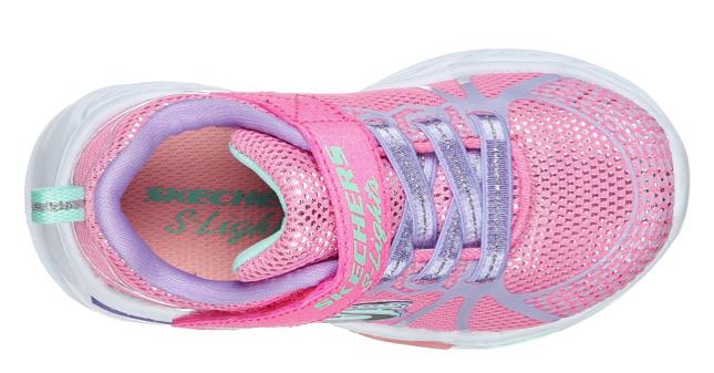 Skechers Girls Shimmer Beams Sporty Glow Trainer 302042N - Finn Footwear