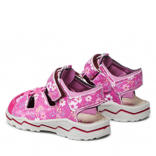 Ricosta Gery Girls Pink Floral Velcro Sandal 2900302-320