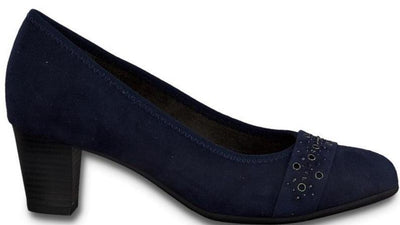 Jana-Softline Ladies Navy Court Shoe 22466-24 - Finn Footwear