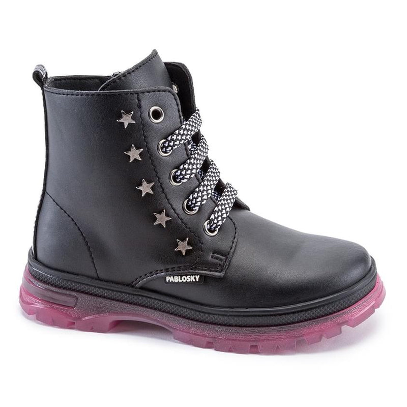 Pablosky Girls Laced Star Doc Boot 404215