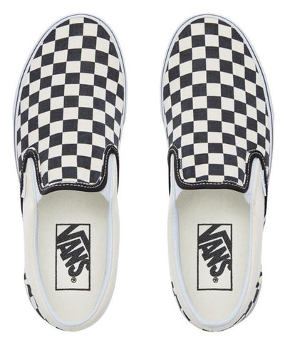 Vans Asher Ladies Checkerboard Slip On Canvas Trainer - Finn Footwear