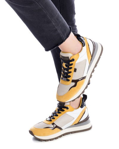 XTI Ladies Low Wedge Laced Shoe 140240