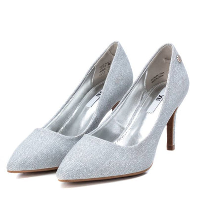 XTI Ladies Silver Court Shoe 45273