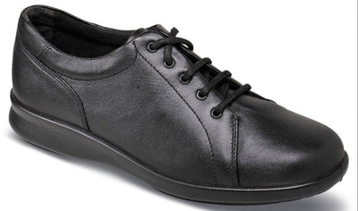 Easy B Phoebe Ladies Black Laced EE Fit Shoe - Finn Footwear