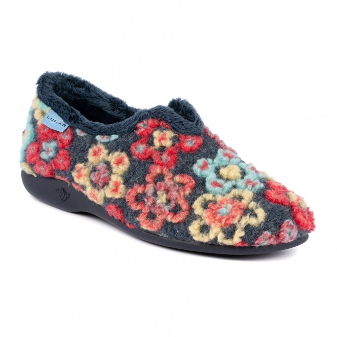 Lunar Hippy Ladies Floral Slipper KLA144