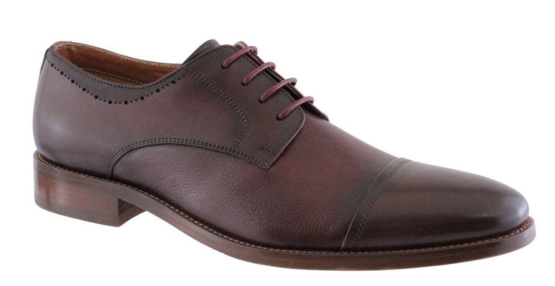 Morgan & Co  Mens Wine Leather Laced Shoe MGN1014 - Finn Footwear