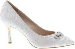 Capollini Diana Ladies Silver Pearl Court Shoe H606