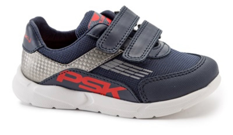Pablosky Boys Navy and Red Trainer 288126