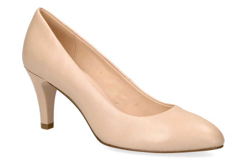 Caprice Ladies Leather High Heel Court Shoe 22405-28