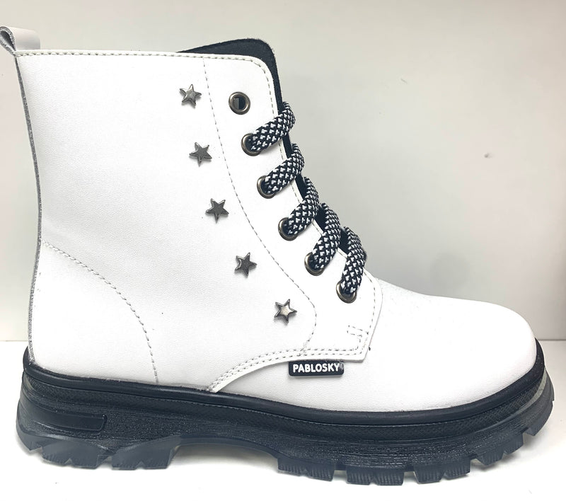 Pablosky Girls Laced Star Doc Boot 404205