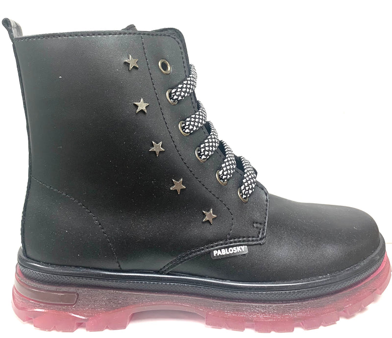 Pablosky Girls Laced Star Doc Boot 404215