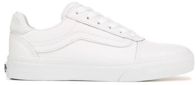 Vans Ward Ladies All White Deluxe Trainer - Finn Footwear