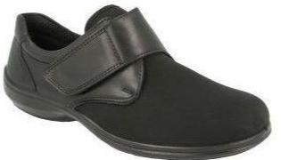 Easy B Jill Ladies Black Stretch Fit Shoe 2v fit - Finn Footwear