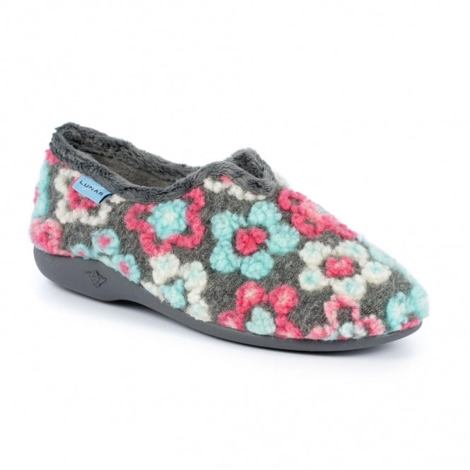 Lunar Hippy Ladies Floral Slipper KLA144