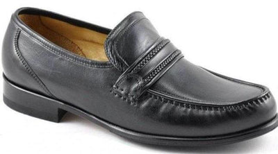 Loake Rome Men’s Black Moccasin Shoe - Finn Footwear