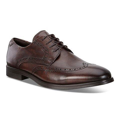 Ecco Melbourne Men’s Cocoa Brown Laced Shoe 621664 - Finn Footwear