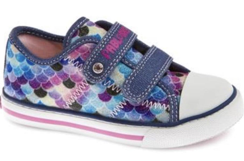 Pablosky Girls Velcro Canvas Shoe 962721 - Finn Footwear