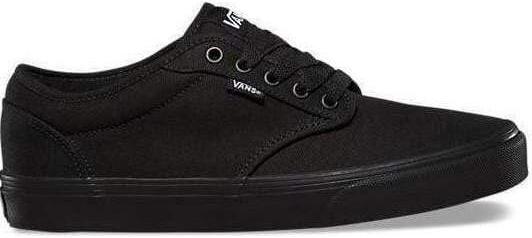 Vans Atwood Canvas Ladies and Mens Black Laced Shoes - Finn Footwear